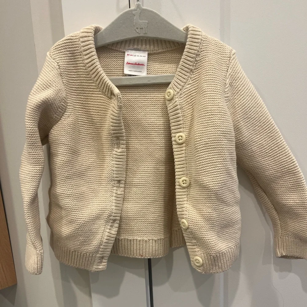 Hanna Andersson Cream Knit Sweater for Kids